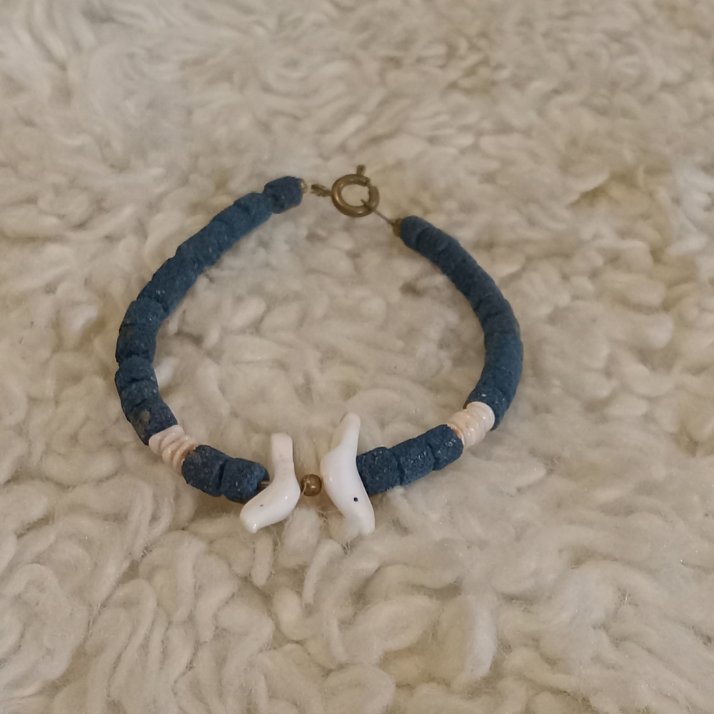 Blue and White Bracelet